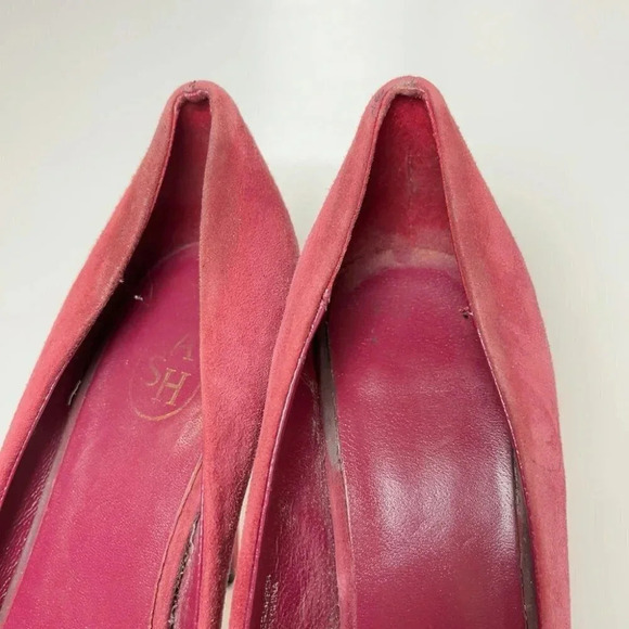 Ash Eloise Concealed Platform Dusty Rose Suede Court Shoe - Picture 5 of 13